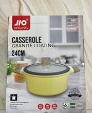 Load image into Gallery viewer, Casserole Granite Coating Yellow (24CM)
