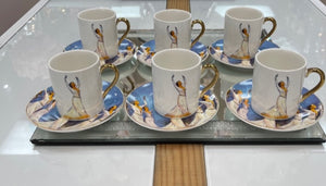 Beautiful Dancing Armenian Coffee cups (140ml)