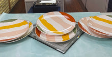 Load image into Gallery viewer, Colorful Shiny Dessert Plate Set  Diameter 8 inches 6 Pieces Set
