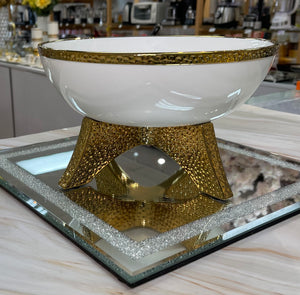 New Design Fruit Bowl Gold/white