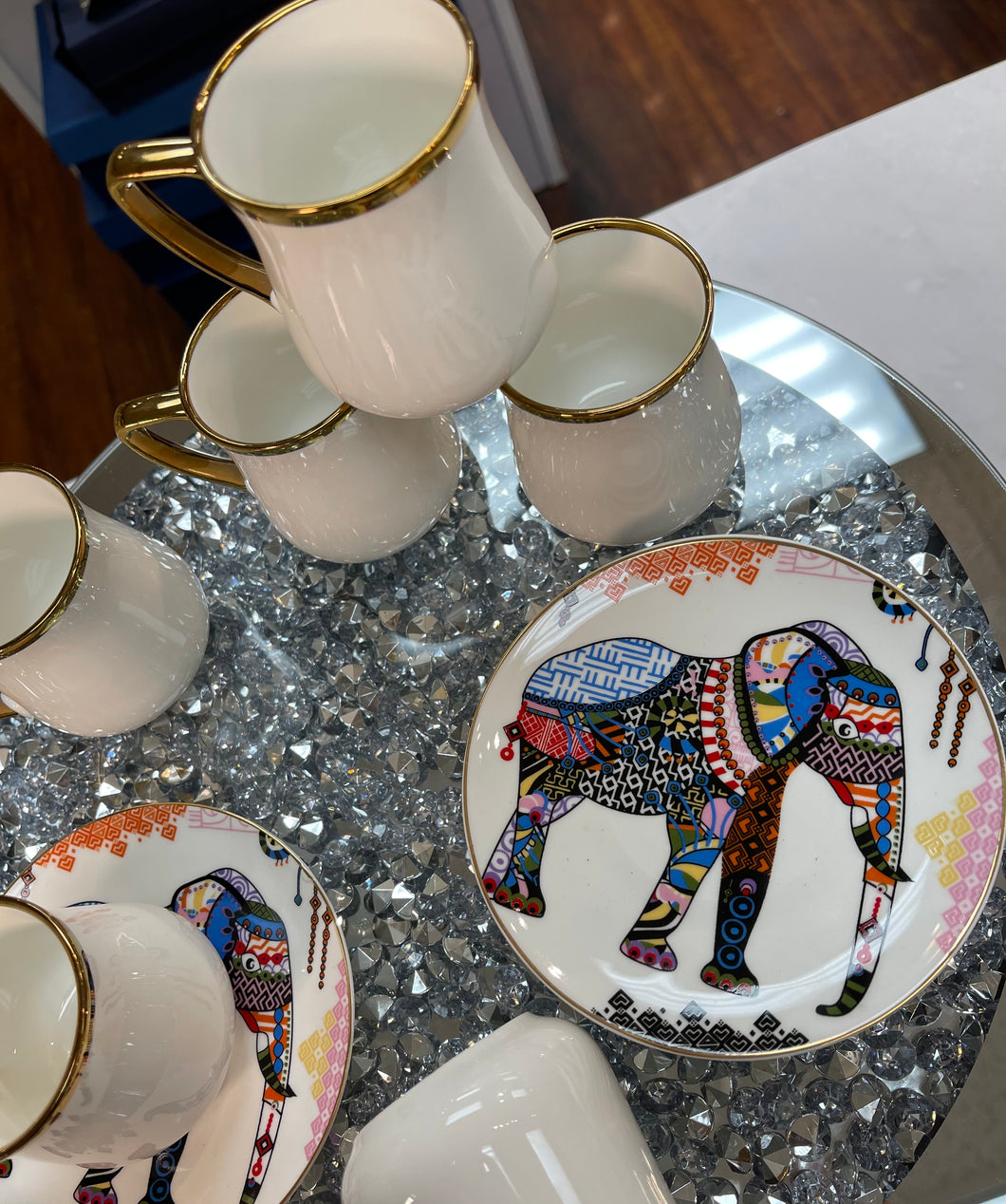 Elephant Design coffee cup set (6)
