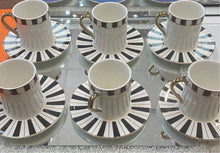 Load image into Gallery viewer, Piano Design coffee cup set(6)
