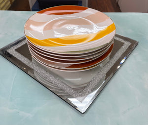 Colorful Shiny Dinner Plate Set (6)