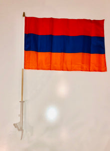 Armenian Car Flag 12"/18" Two Piece's Set