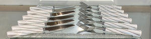 12 PCS Stainless Steel Cutlery Set Ceramic Handle(S)