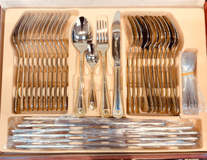 Silver/Gold Stainless Steel Cutlery Set(84pc)