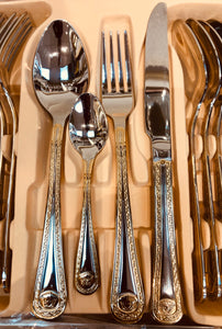 Silver/Gold Stainless Steel Cutlery Set(84pc)