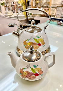 whistling Kettle With Tea Pot ( 3.0 L --0.75 L)
