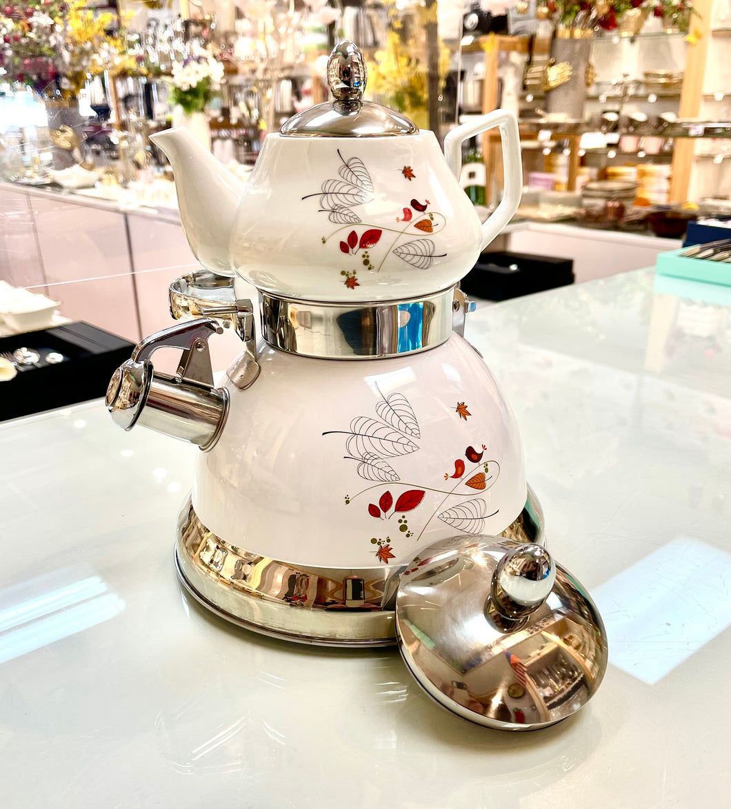 whistling Kettle With Tea Pot ( 3.0 L --0.75 L)