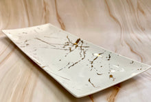 Load image into Gallery viewer, Porcelain Rectangle Platter (16&quot;.6&quot;) Marble Design
