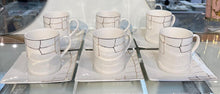 Load image into Gallery viewer, Porcelain Coffee Cup Set ( 6 Sets) 145 ml New Design
