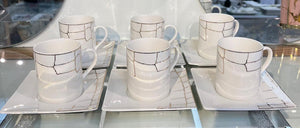 Porcelain Coffee Cup Set ( 6 Sets) 145 ml New Design