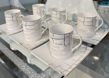 Load image into Gallery viewer, Porcelain Coffee Cup Set ( 6 Sets) 145 ml New Design
