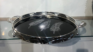 Elegant Round Tray (Silver)(R)