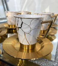 Load image into Gallery viewer, High Quality Coffee Cup Set (White /Gold)
