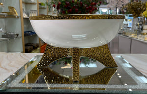 New Design Fruit Bowl Gold/white