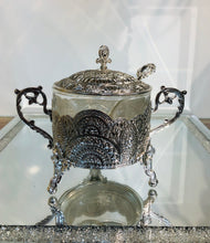 Load image into Gallery viewer, Elegant Silver Plated Sugar/Jam Bowl Set
