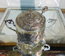 Load image into Gallery viewer, Elegant Silver Plated Sugar/Jam Bowl Set
