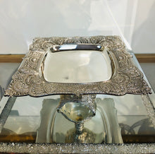 Load image into Gallery viewer, Elegant Silver Plated   Tray-  7&quot;.7&quot;
